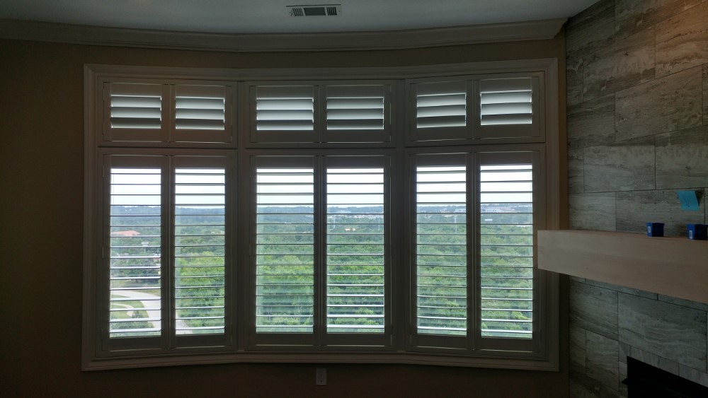 Shutter Installation in a high rise condo in Tyler, Texas